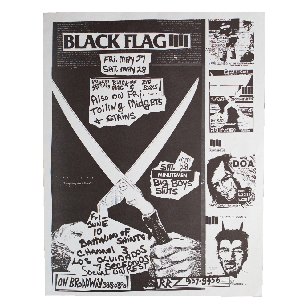 Black Flag -- On Broadway [Handbill]