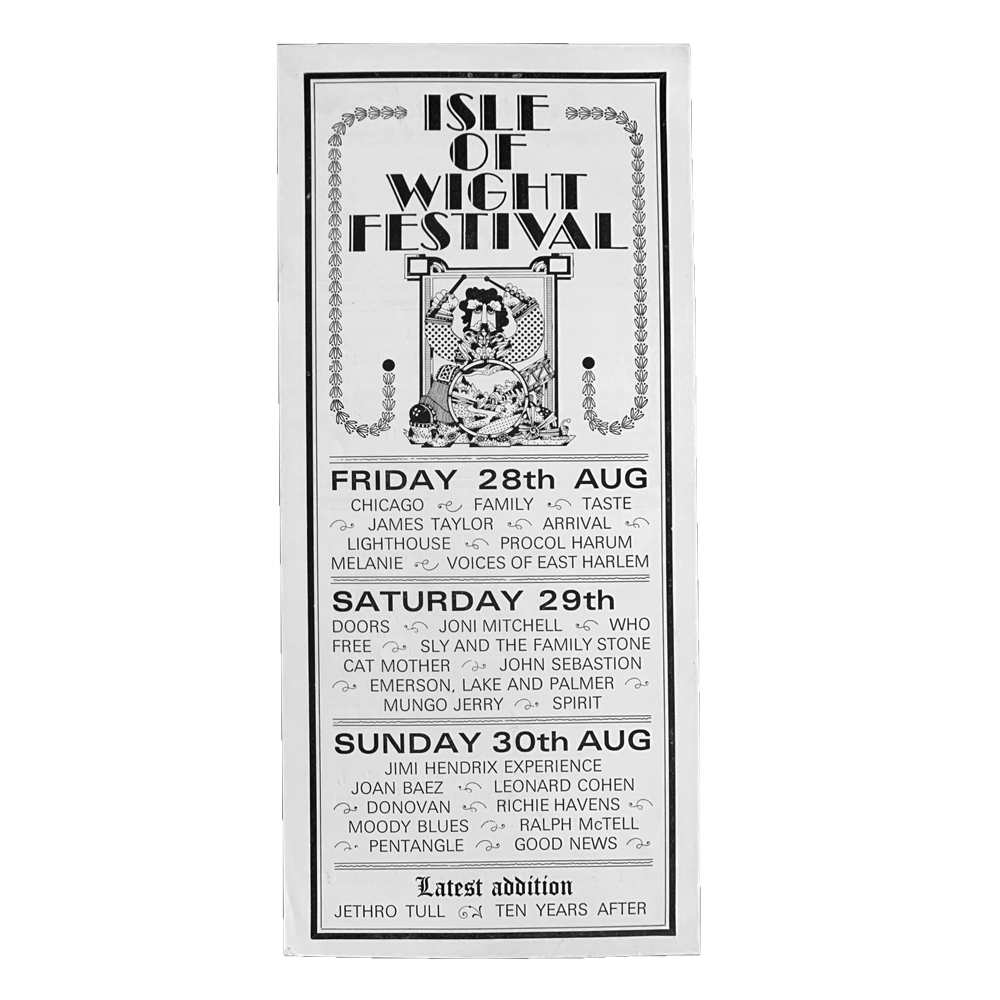 1970 Isle of Wight -- [Handbill]