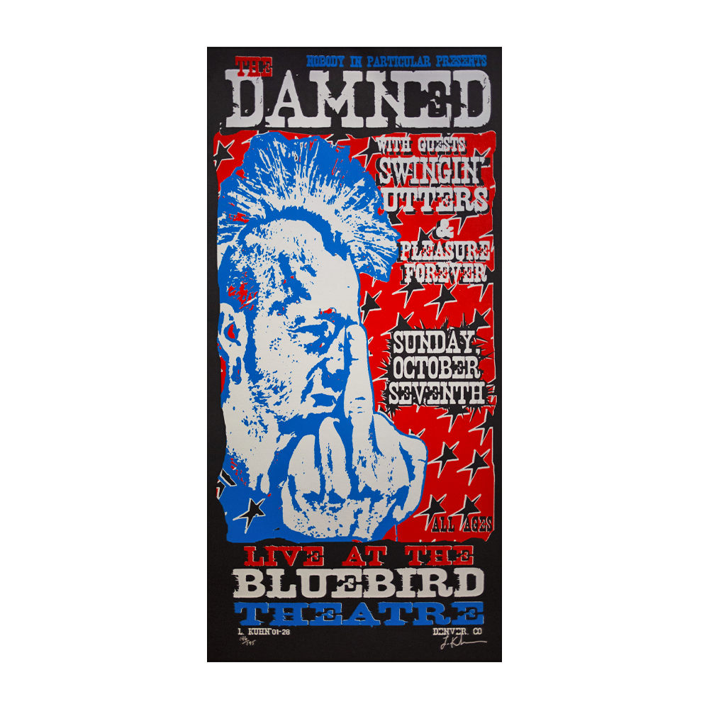 The Damned -- 2001 Denver [Poster] 