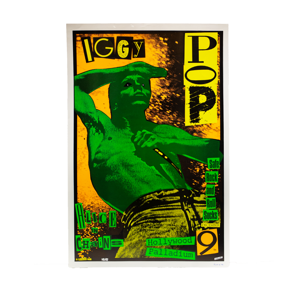 Iggy Pop -- 1990 Paladium [Poster] 