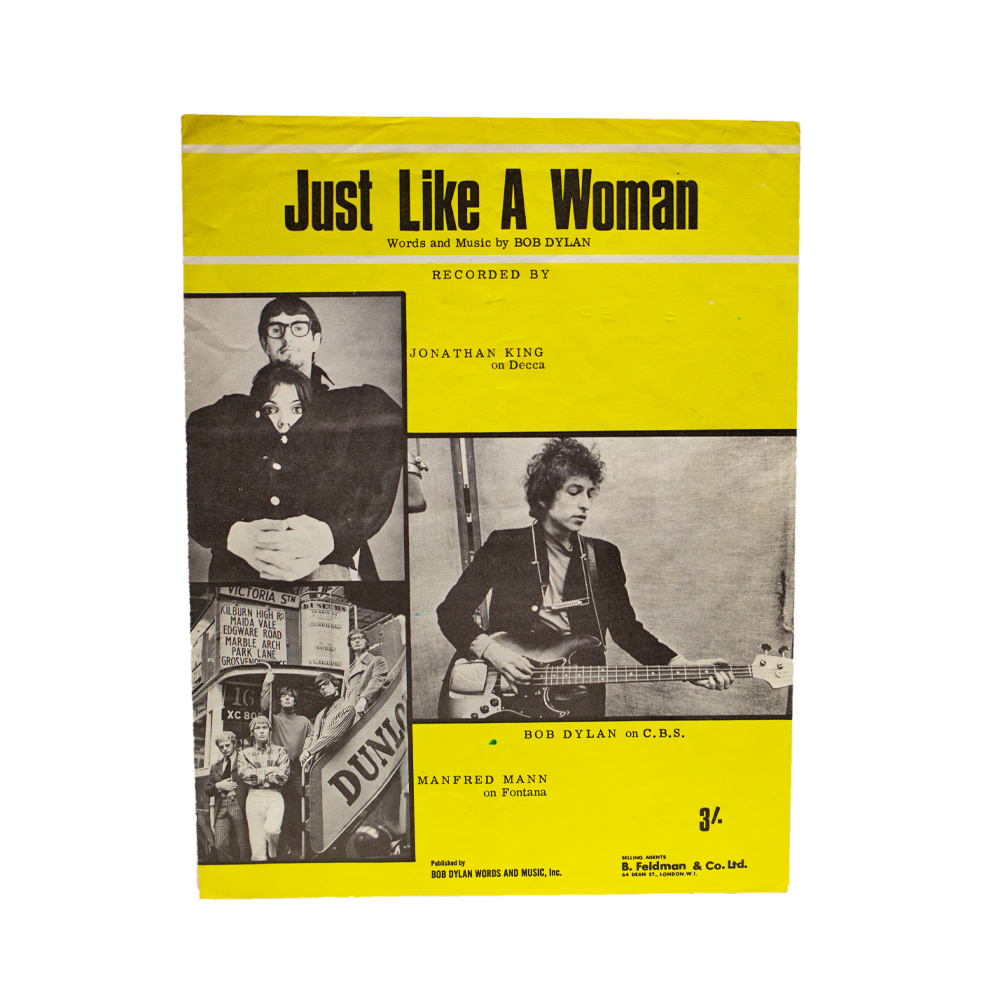 BOB DYLAN -- Just Like a Woman [Sheet Music]