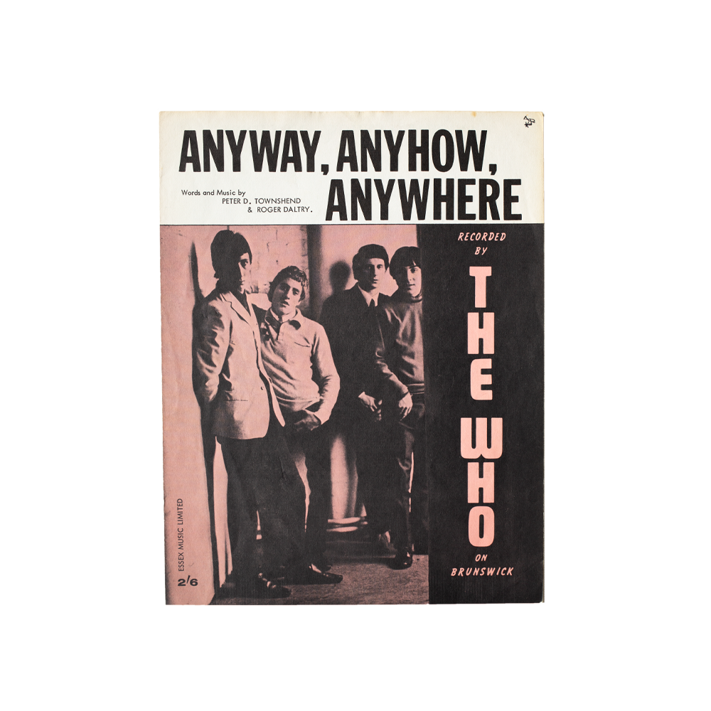 The WHO -- Anyway, Anyhow, Anywhere [Sheet Music ]