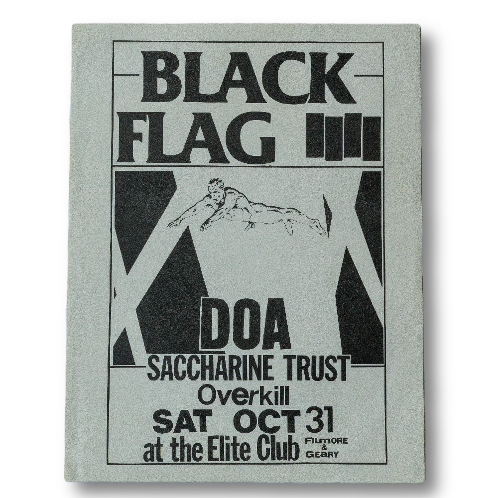 Black Flag -- Elite Club 1981 [Handbill]