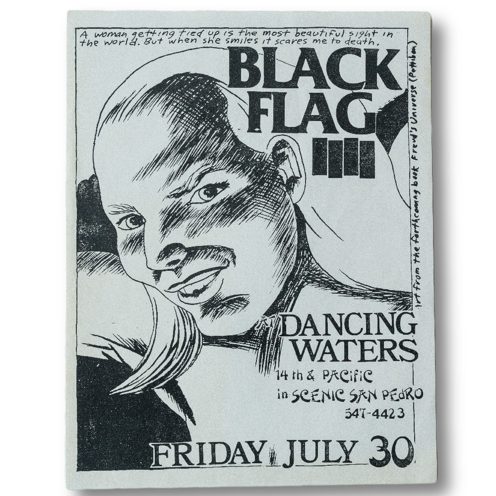Black Flag -- Dancing Waters 1982 [Handbill]