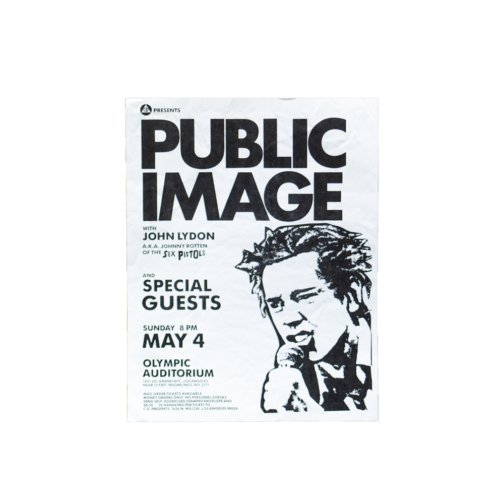 Public Image -- 1980 [Handbill]