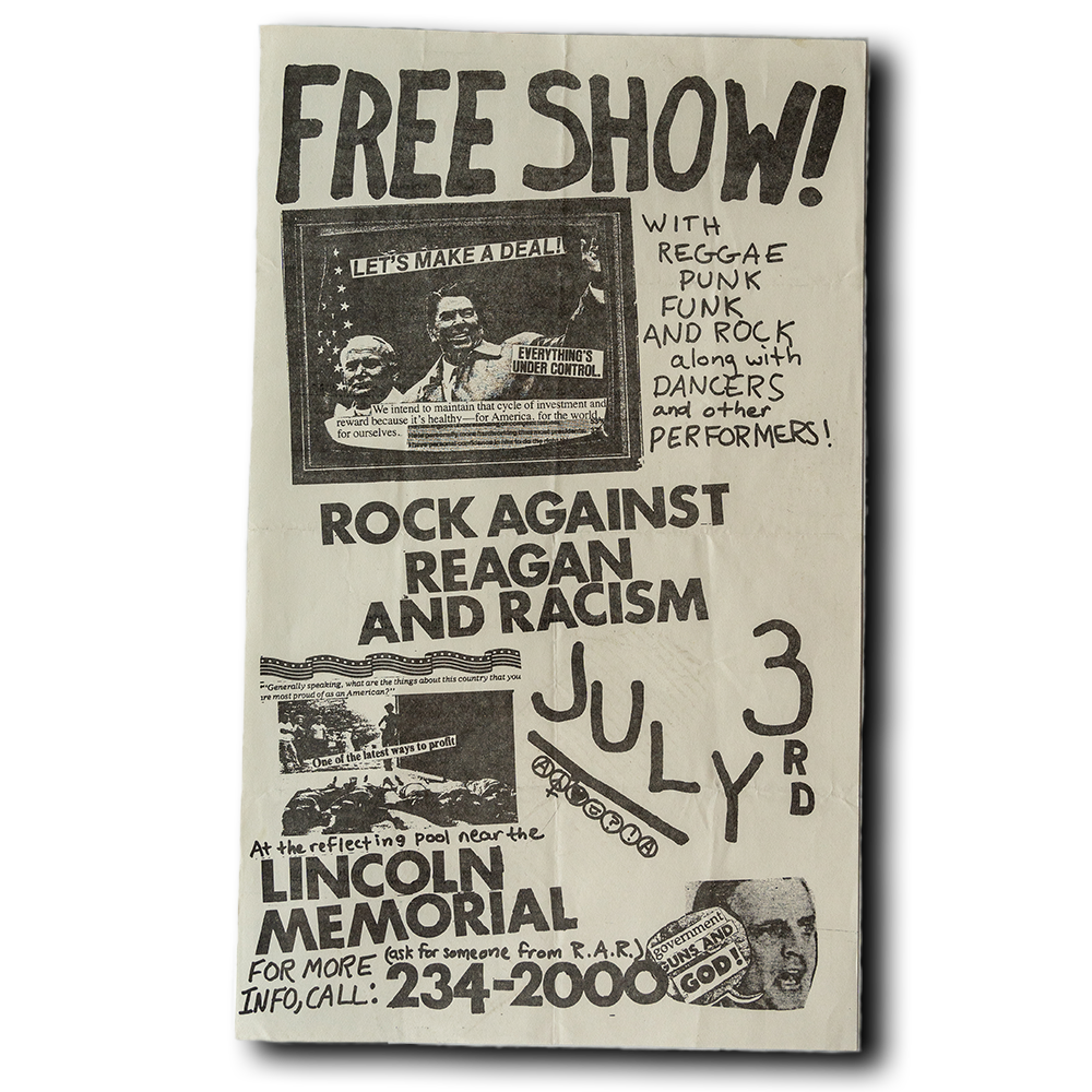 Rock Against Racism -- July 1982 [Handbill]