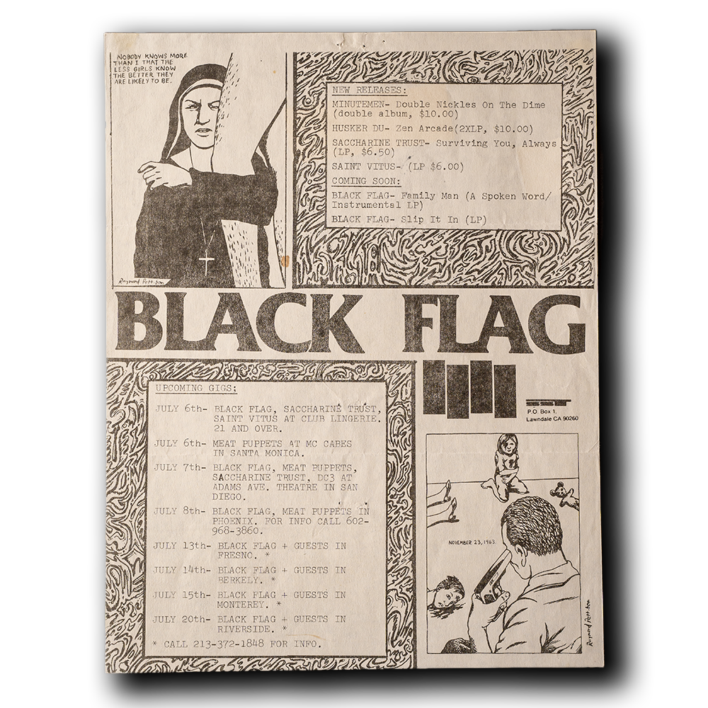 Black Flag -- Concert Dates 1982 [Mail Out]