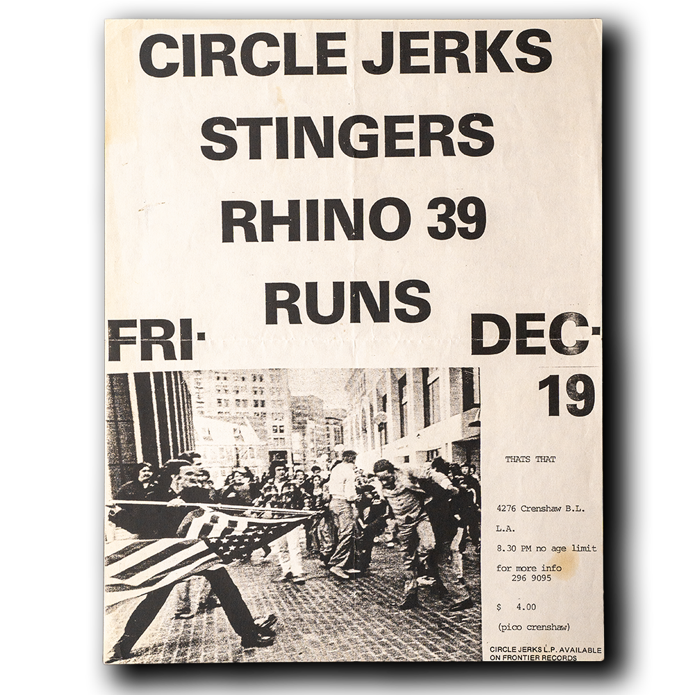 Circle Jerks [Handbill]