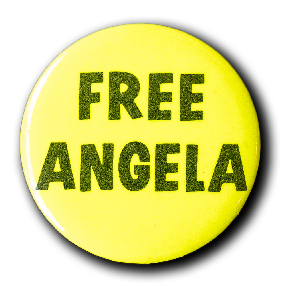 Angela Davis -- Free Angela Davis [Pinback]