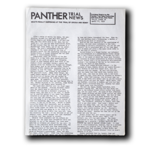Black Panther -- Trial News 1971 [Miscellaneous Ephemera]