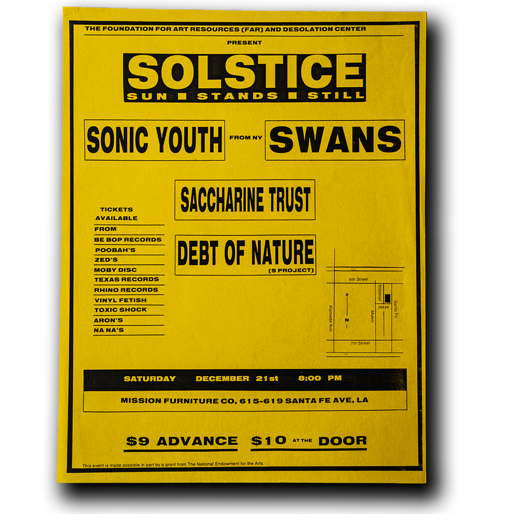 Sonic Youth -- Solstice [Handbill]