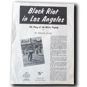 Crump -- Black Riot In Los Angeles [Book]
