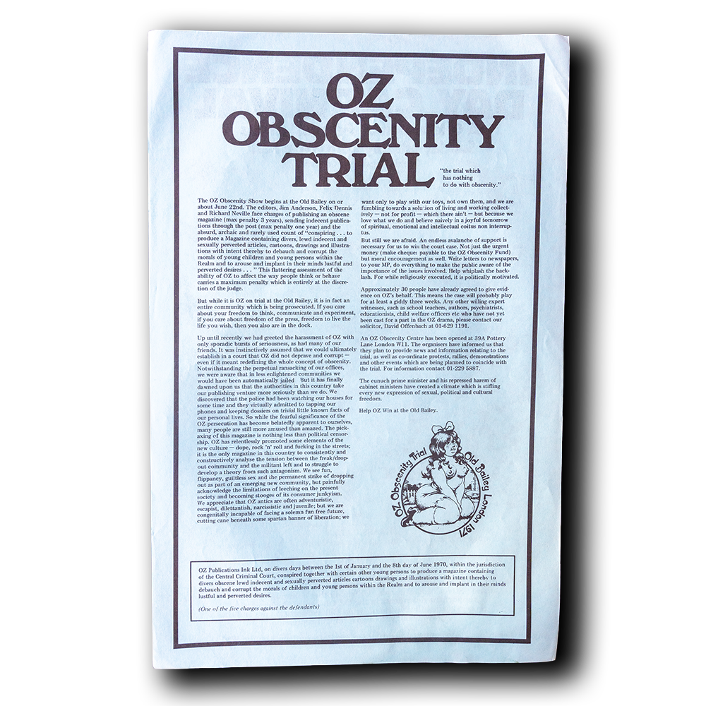 Independence Day Carnival/Oz Obscenity Trial -- 1971 [Poster]