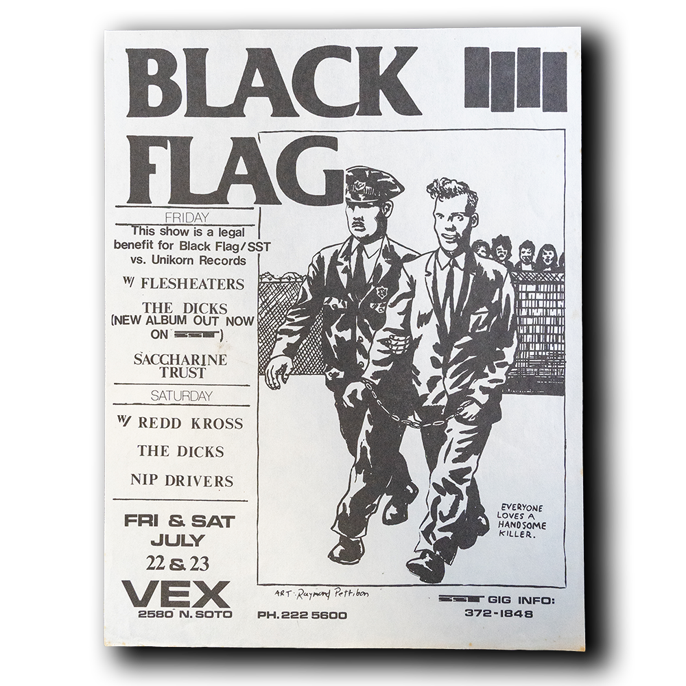 Black Flag -- Vex 1983 [Handbill]