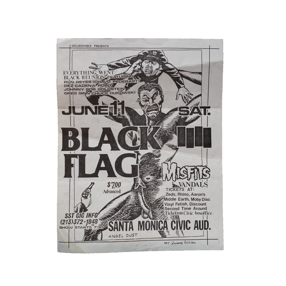 Black Flag -- Santa Monica Civic Aud.  [Handbill]