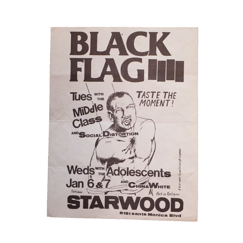 Black Flag -- 1981 Starwood [Handbill]