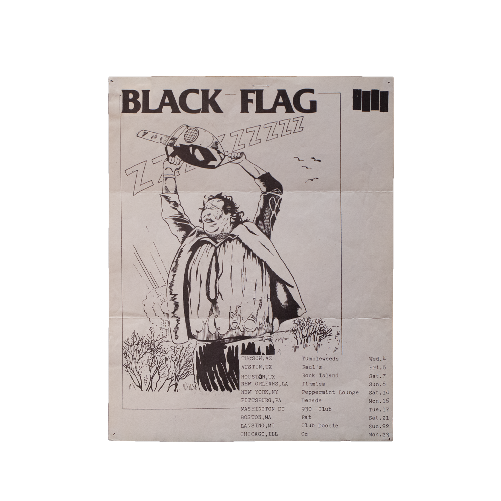 Black Flag -- 1981 Tour Dates [Miscellaneous Ephemera]