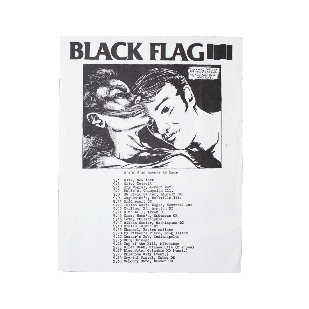 Black Flag -- Summer '82 Gigs [Miscellaneous Ephemera]