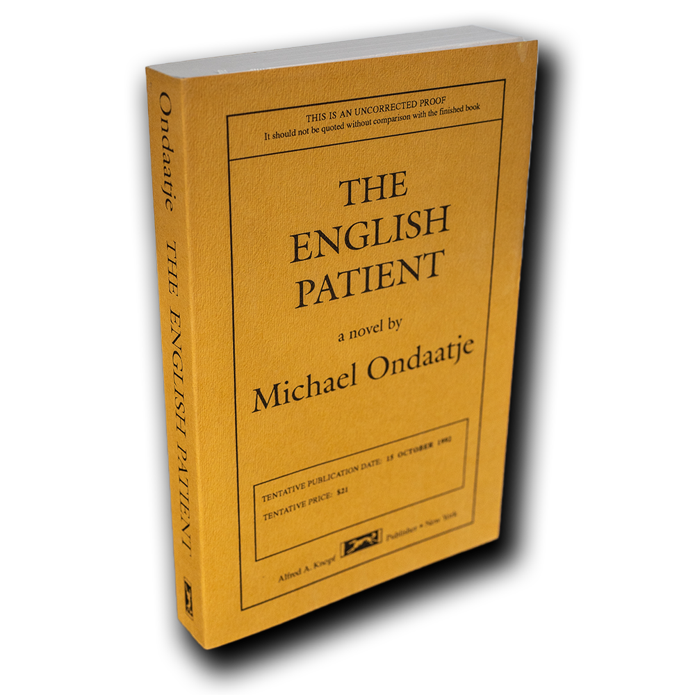 Ondaatje, Michael -- The English Patient Proof [Book]