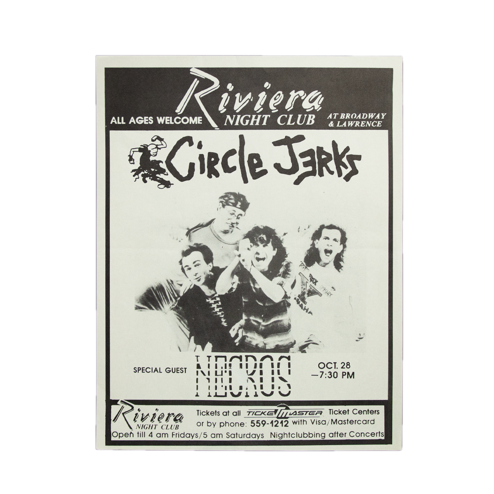 Circle Jerks - Rivera Night Club [Handbill]