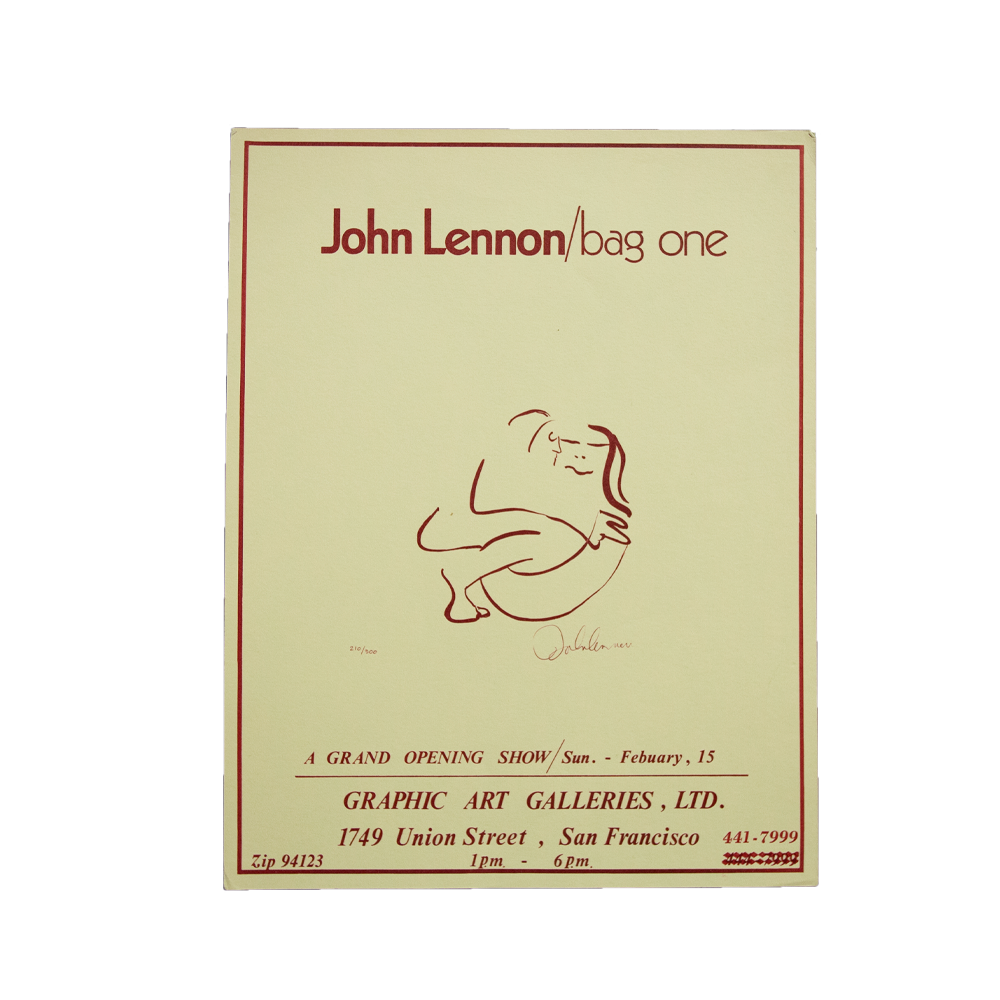 Lennon, John -- Bag One Show San Francisco [Other Ephemera]]