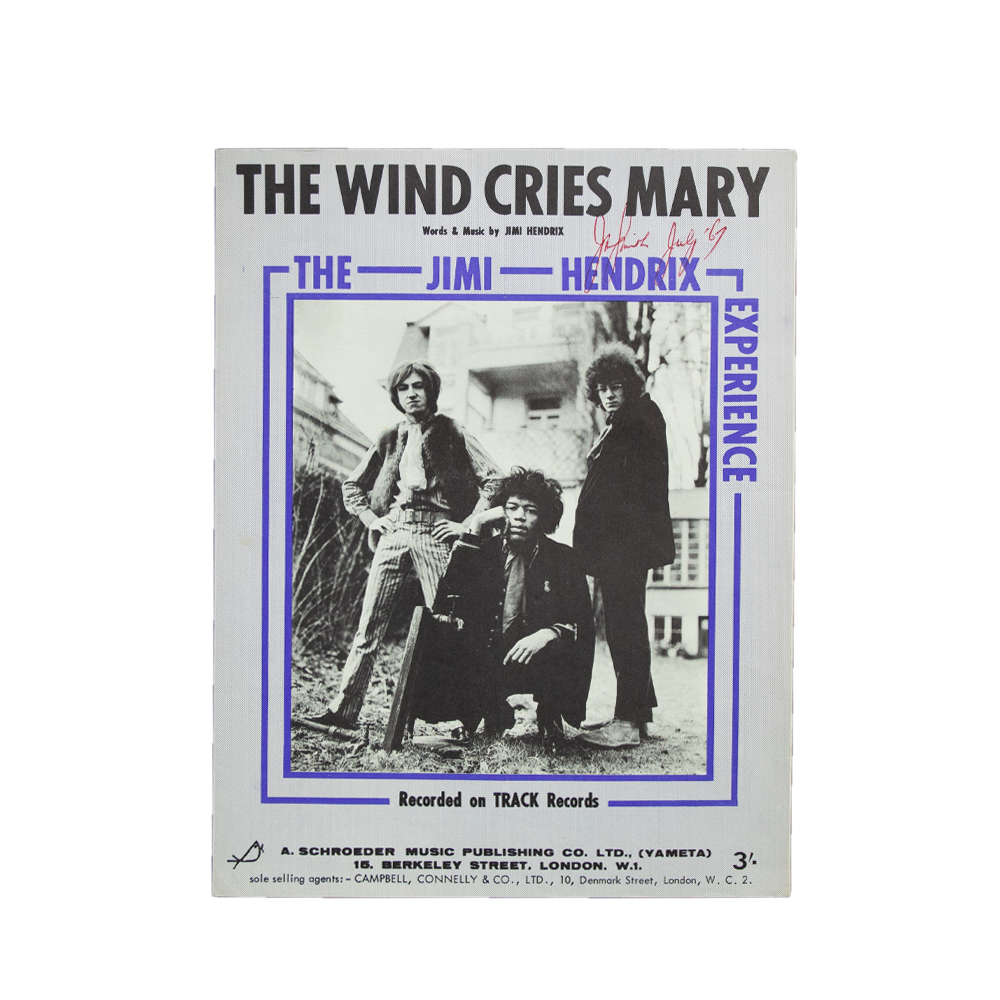 Jimi Hendrix -- The Wind Cries Mary [Sheet Music]