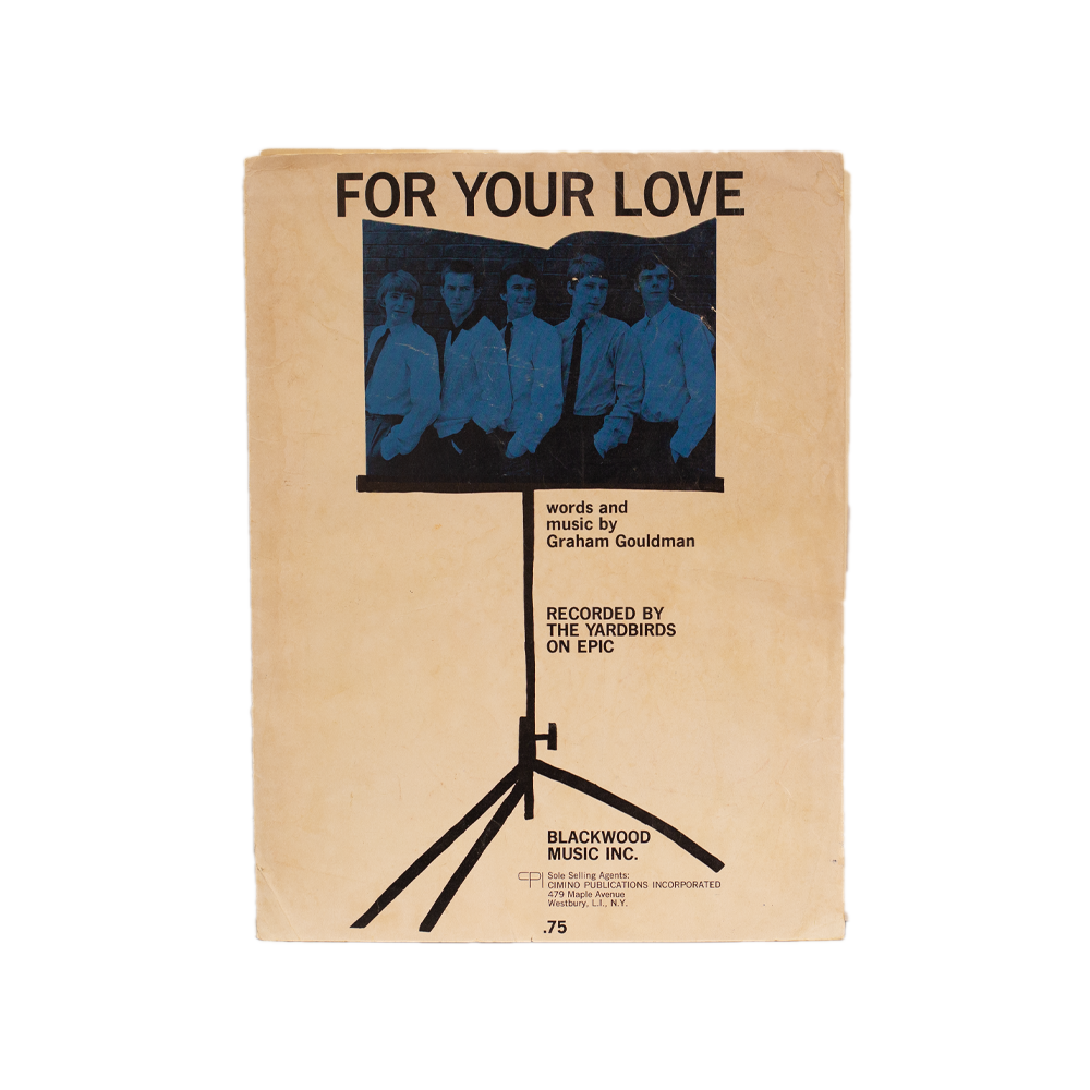 The Yardbirds -- For Your Love [Sheet Music]