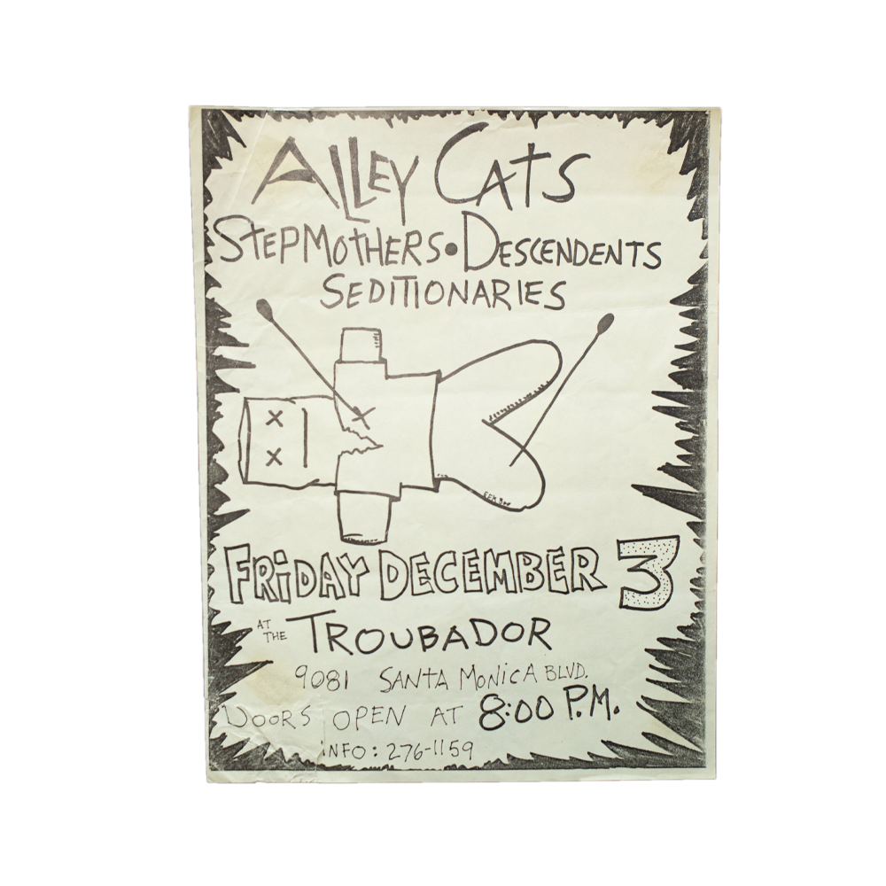 Alley Cats -- Troubadour [Handbill]