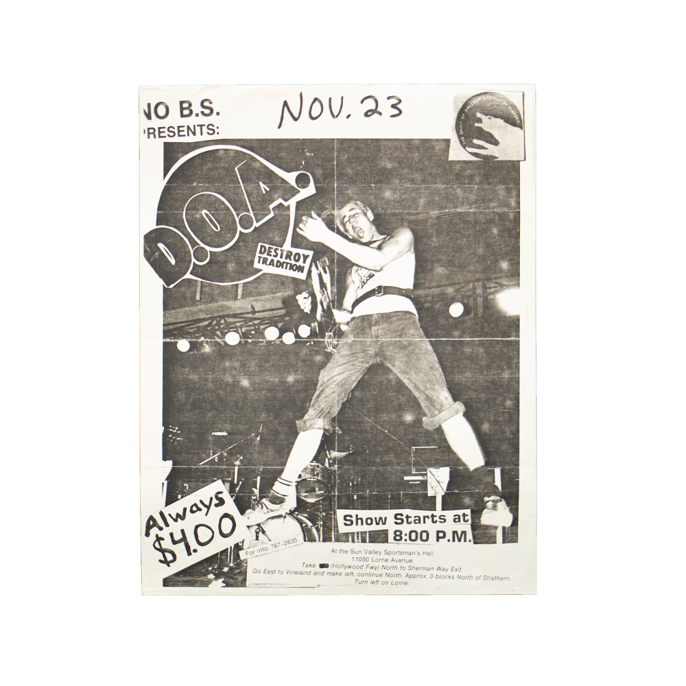 DOA -- Sun Valley Sportsman Hall [Handbill]