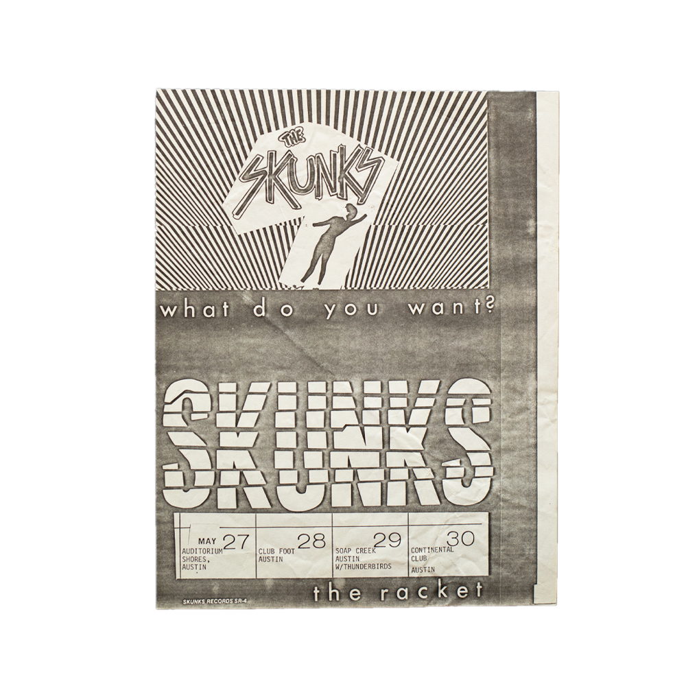 The Skunks -- Continental Club [Handbill]