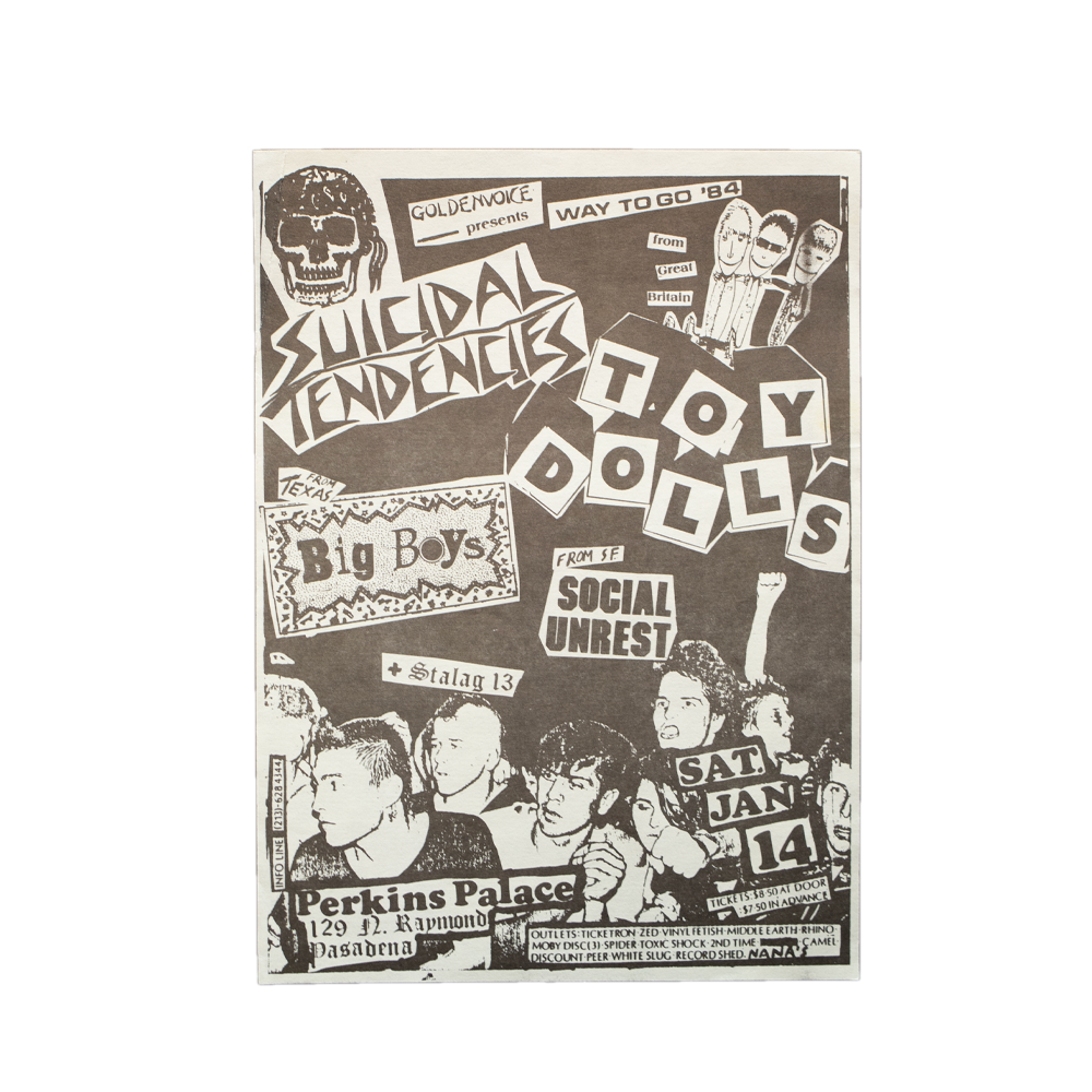 Suicidal Tendencies - Perkins Palace [Handbill]