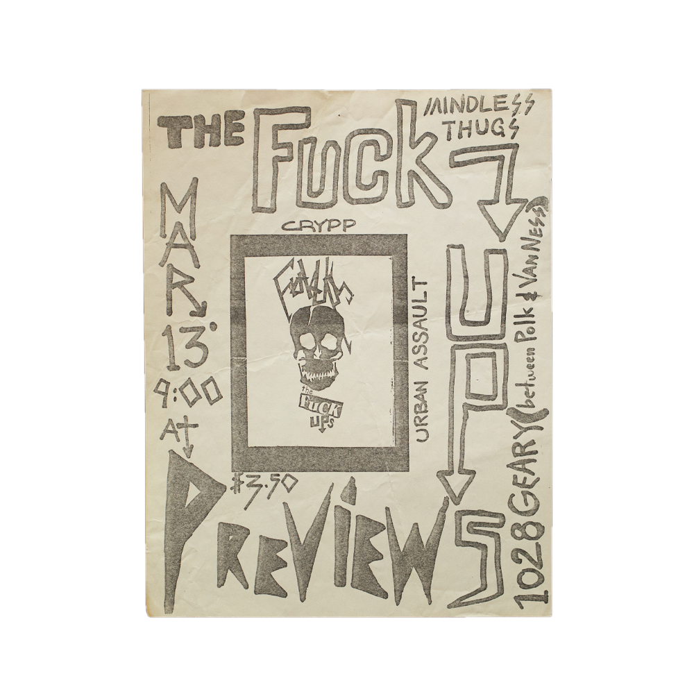 Fuck Ups -- Previews [Handbill]