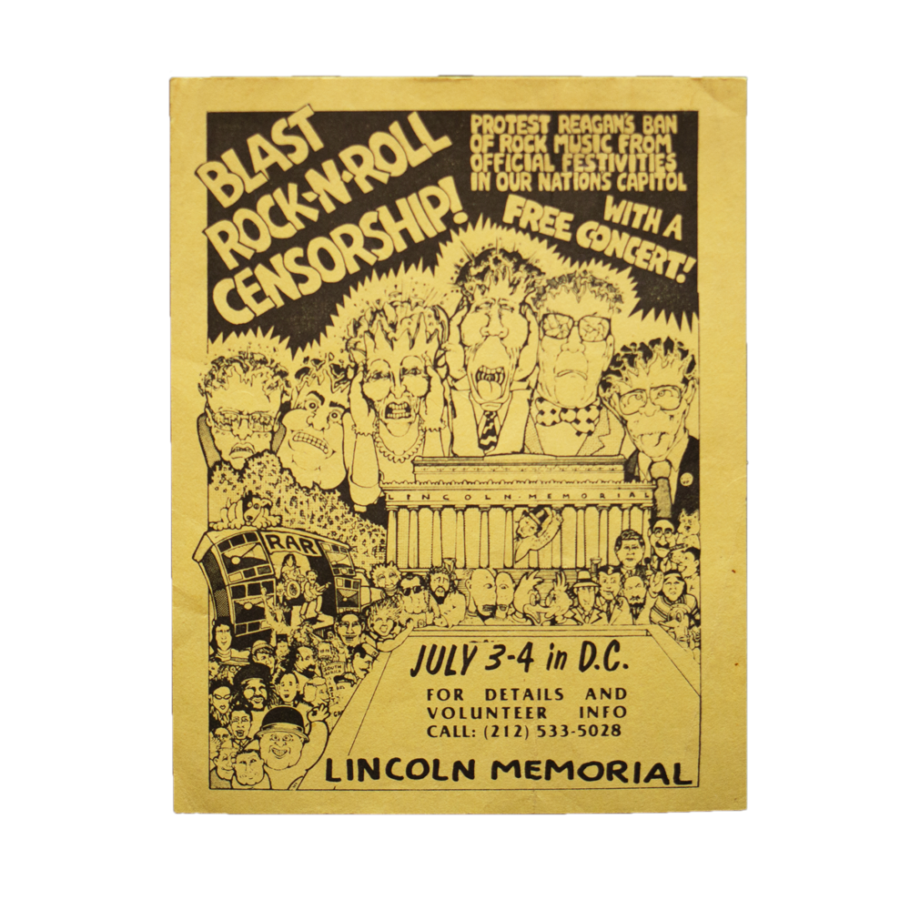 Rock Against Reagan -- 1980's Washington [Handbill]