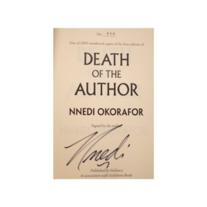 Okorafor, Nnedi -- Death of The Author [Book]