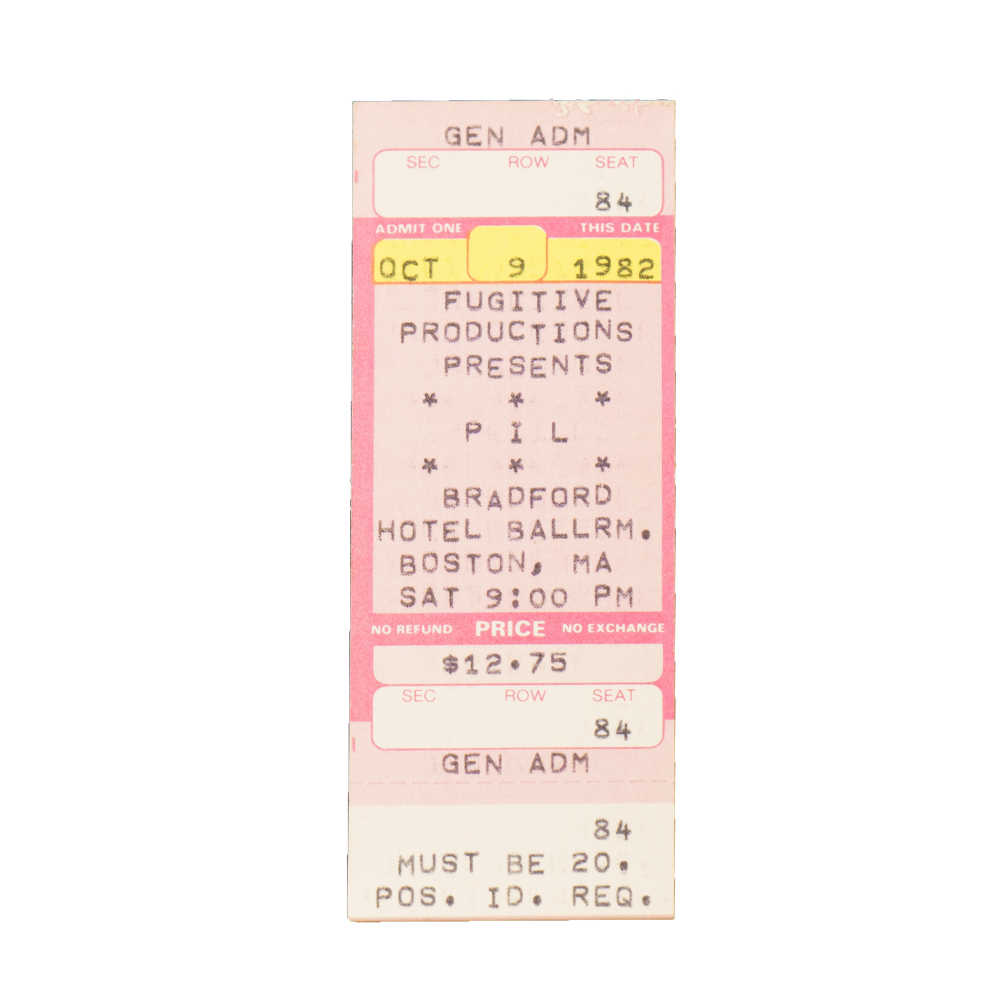 Public Image Limited -- Bradford Hotel Ballroom [Miscellaneous Ephemera]