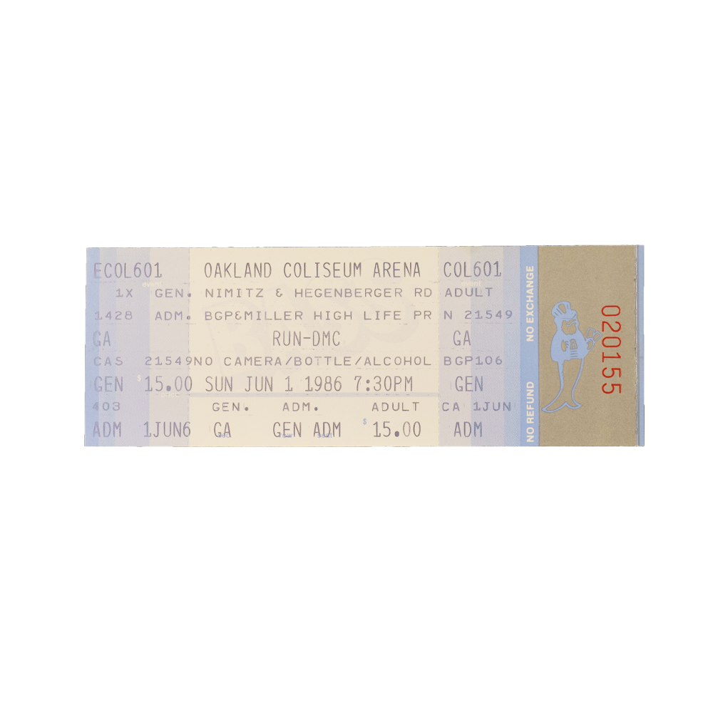 Run-DMC -- 1986 Ticket [Miscellaneous Ephemera]
