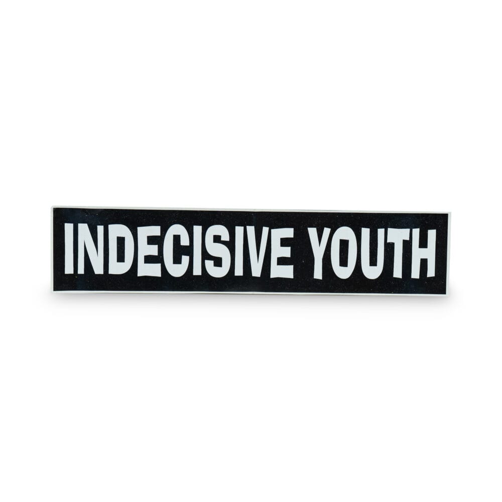 Indecisive Youth -- Sticker [Ephemera]