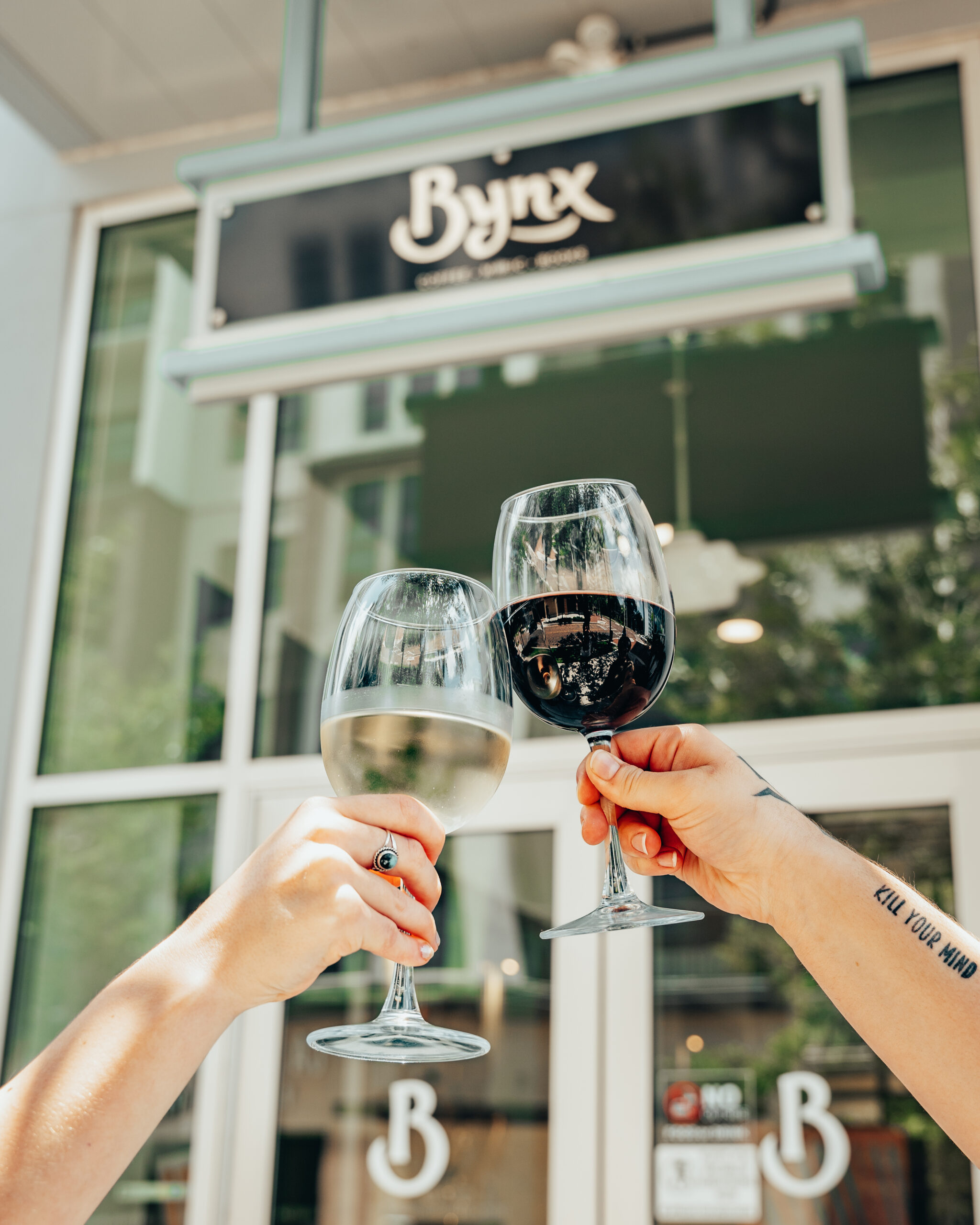 Wine and beer at Bynx